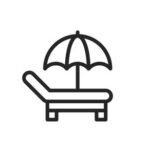 Beach Line Icons. Editable Stroke. Pixel Perfect. For Mobile and Web. Contains such icons as Sun, Summer, Ball, Pail, Ice Cream, Sun Cream, Six Pack, Sunglasses, Diving, Sand Castle, Cocktail, Wave, Surfing, Lifebuoy, Umbrella, Island, Tropics, Hawaii.