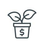 BUSINESS & FINANCE - thin line vector icon set. Pixel perfect. Editable stroke. The set contains icons: Investment, Wealth Growth, Gold, Business Strategy, Target, Wealth Insurance, Diamond.